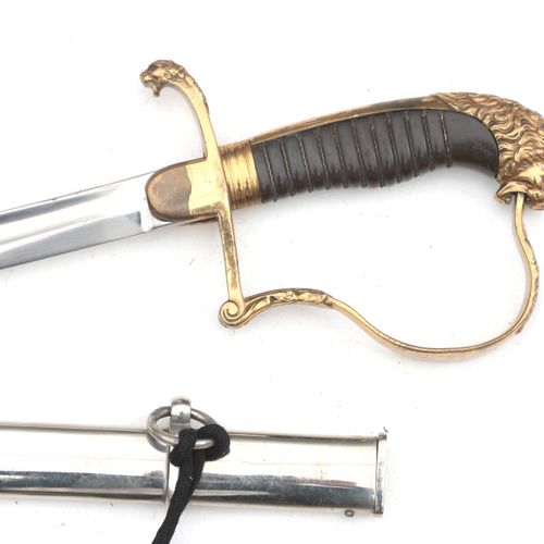 Null A Dutch infantry sabre, model 1912, in sheath.