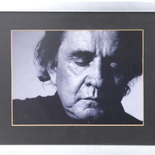 Null Ein Foto von Johnny Cash von Michel Linssen (1960). Gerahmt, leicht verfärb&hellip;