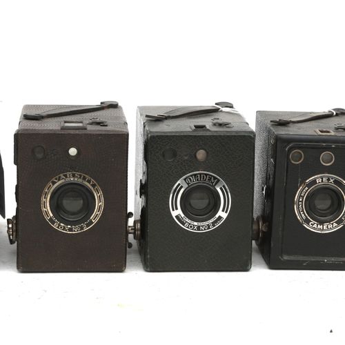 Null (6) Box-Kameras - Coronet - The Ajax, Rex, Varsity box no. 2, Rex (Metall),&hellip;