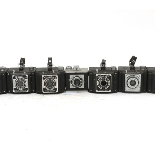 Null (7) metal 120 film camera's. (3) Pho-Tak; Traveler 120 allen met verschille&hellip;