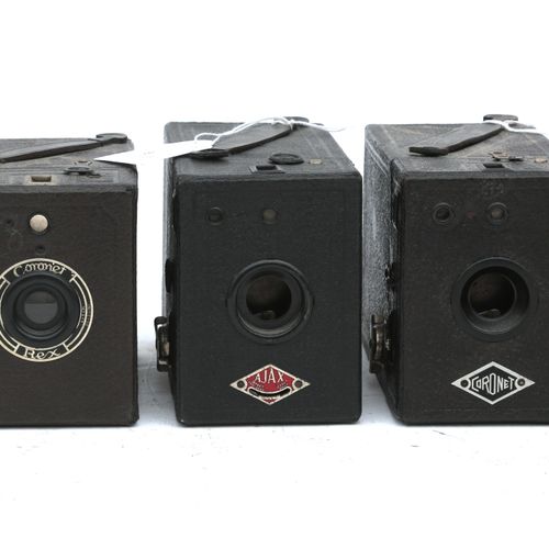 Null (6) Box-Kameras - Coronet - The Ajax, Rex, Varsity box no. 2, Rex (Metall),&hellip;