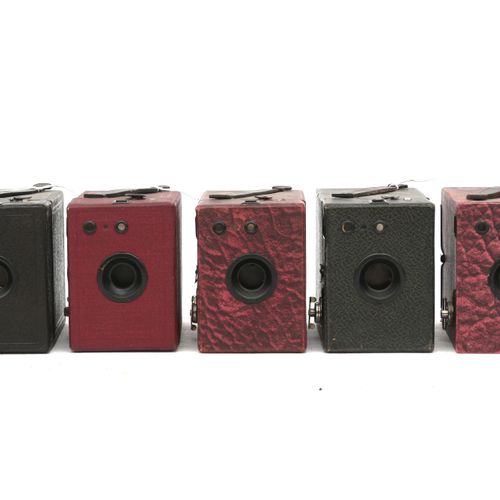 Null (5) Coronet-Box-Kameras - Spezialset mit verschiedenen Farben wo. Bordeaux,&hellip;