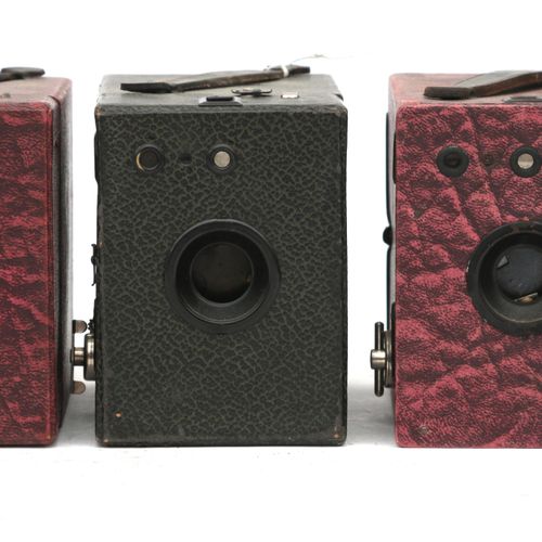 Null (5) Coronet-Box-Kameras - Spezialset mit verschiedenen Farben wo. Bordeaux,&hellip;