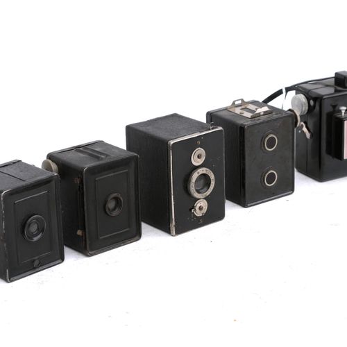Null (5) miniature camera's. Wo. Toledo, Fiamma Box en Super-Boy.