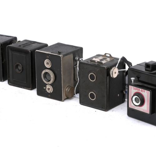 Null (5) miniature camera's. Wo. Toledo, Fiamma Box en Super-Boy.