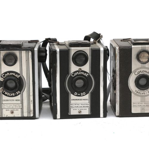 Null (9) Spiegelreflexkameras - Coronet Box Kameras - Rex, D-20, F-20 (Coro-Flas&hellip;