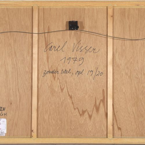Null Carel Visser (1928-2015) Gravure sur bois abstraite, signée, datée 1979 et &hellip;