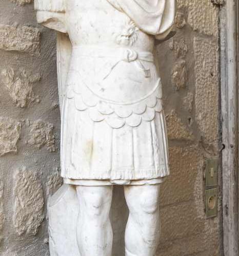 Null 240. Paire de statues d’empereurs à l’antique, Italie, début XIXe siècle, e&hellip;