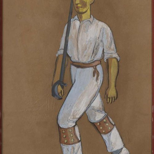 Null 68. Ramiro ARRUE (1892-1971). Danse de l’épée.Gouache, signée en bas à droi&hellip;