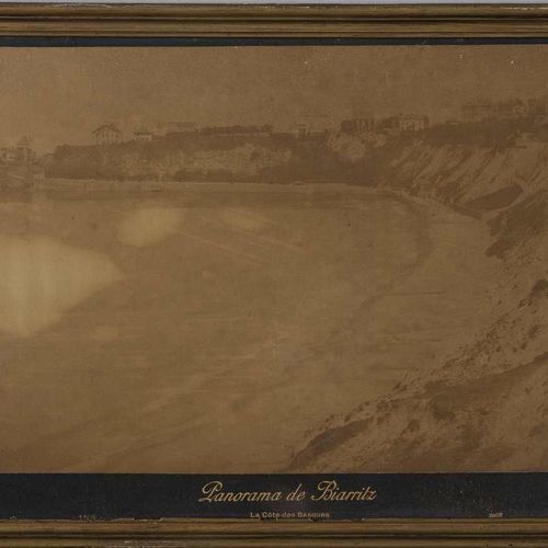 Null 74. ANONYME. Photographie, début XXe siècle.Panorama de Biarritz, la côte d&hellip;