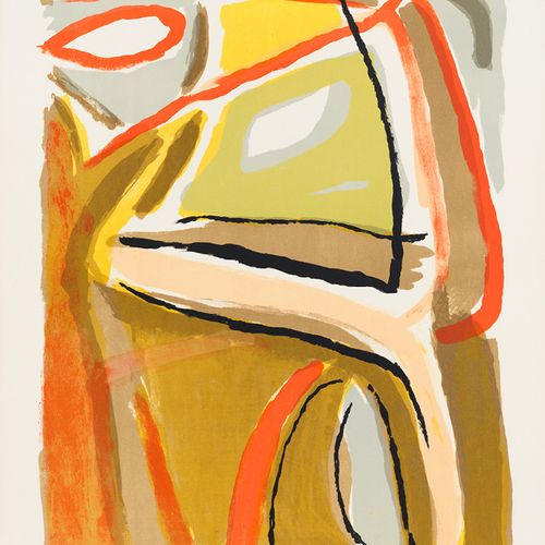 Bram VAN VELDE (1895 1981) SOLEIL, 1968 (Rivière, 57) 彩色石版画，Arches编织纸 有签名和编号的204&hellip;