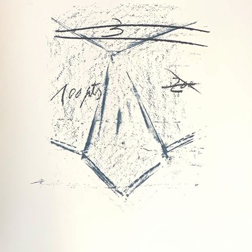 Antoni Tàpies (1923 2012) LLAMBREC 9, 1975 纸上石版画 签名和注释 HC Poligrafa，出版商，巴塞罗那 75 &hellip;
