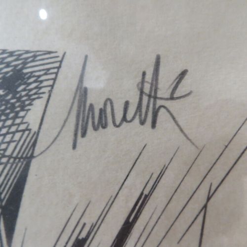 Null Raymond MORETTI (1931-2005) "de Gaulle" lithographie signée en haut à gauch&hellip;