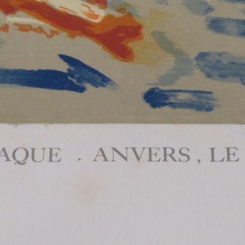 Null D'après Georges BRAQUE "Anvers, le mat", lithographie, porte l'inscrpition &hellip;