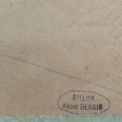Null André DERAIN ( 1880-1954) "Femme assise " fusain porte le cachet "Atelier A&hellip;