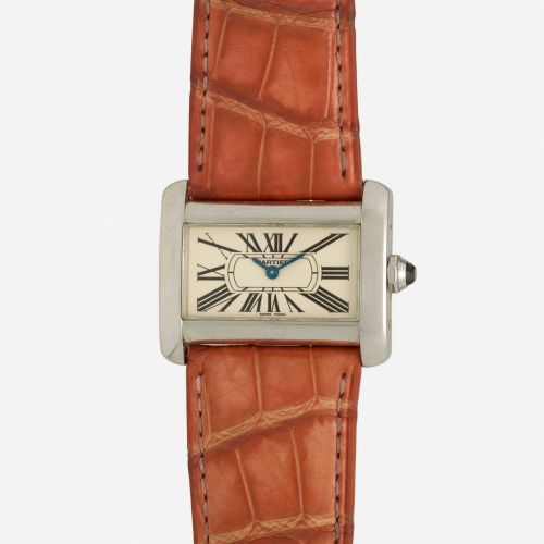 Cartier Montre-bracelet Cartier 'Tank Divan' en acier inoxydable, Ref. 2599 Avec&hellip;