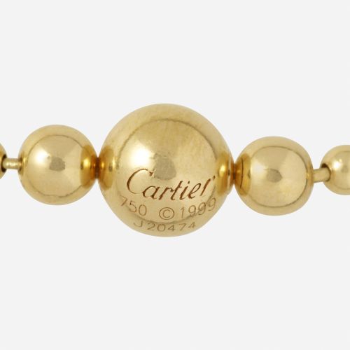 Cartier Collier en or de Cartier Perles en or graduées ; 1999 Or jaune 18k Signé&hellip;