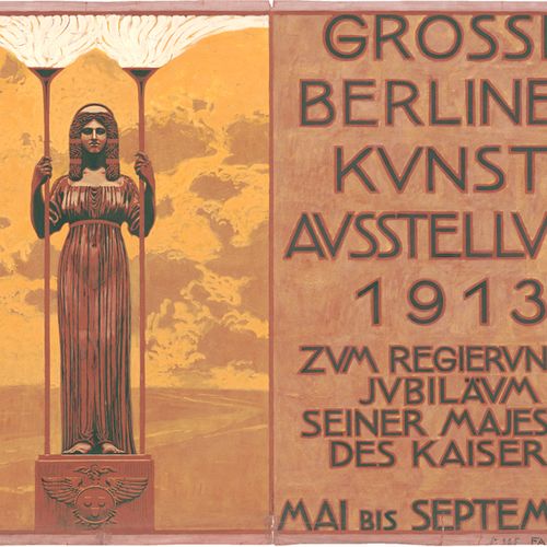 Oertel, Willy Richard Entwurf für das Plakat der Großen Berliner Kunstausstellun&hellip;