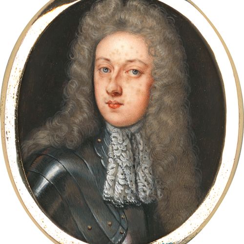 Ashfield, Edmund - In der Art In the style of. Portrait miniature of a young man&hellip;