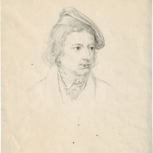 Freudweiler, Daniel Portrait of a young man with beret.


Pencil on wove paper. &hellip;