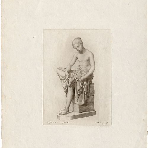 Schadow, Ridolfo - nach after. The sandal-binder. 


Engraving on wove paper by &hellip;