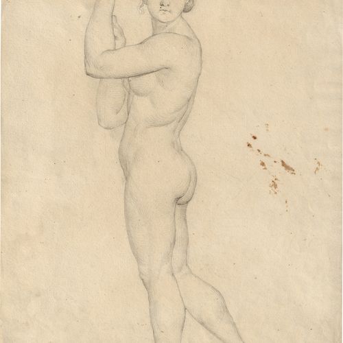 Nadorp, Franz Johann Heinrich 站立的女性裸体。


铅笔在编织纸（papier vélin）上。27,4 x 20,6厘米。左下方&hellip;