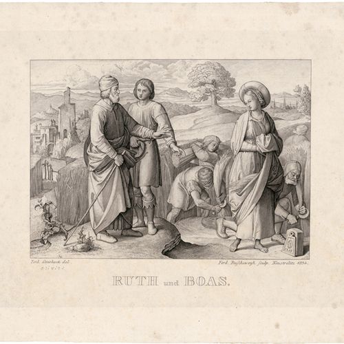 Ruscheweyh, Ferdinand Ruth and Boaz. 


Etching on rolled China after Friedrich &hellip;