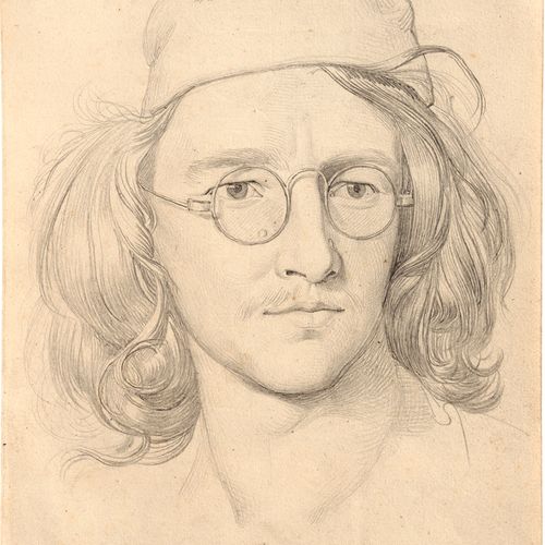 Führich, Joseph von 戴眼镜的自画像。


铅笔在水洗的Whatman-Velin上。23,4 x 18,2厘米。背面有棕色墨水笔签名和日期 &hellip;