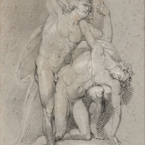 LOMBARDISCHE SCHULE Ajax and Achilles, around 1800. 



Black chalk, slightly he&hellip;