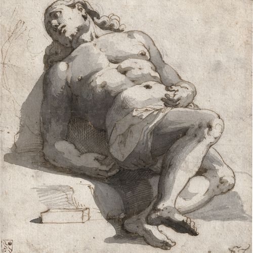 Trotti, Giovanni Battista 研究躺着的死亡基督。



棕色的钢笔水墨画，灰色水洗。16,1 x 15,3厘米。右下方有 "F.T. "&hellip;