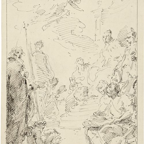 Durach, Jean Baptist Antike Szene.



Feder in Braun, auf Bütten. 28,3 x 19,9 cm&hellip;