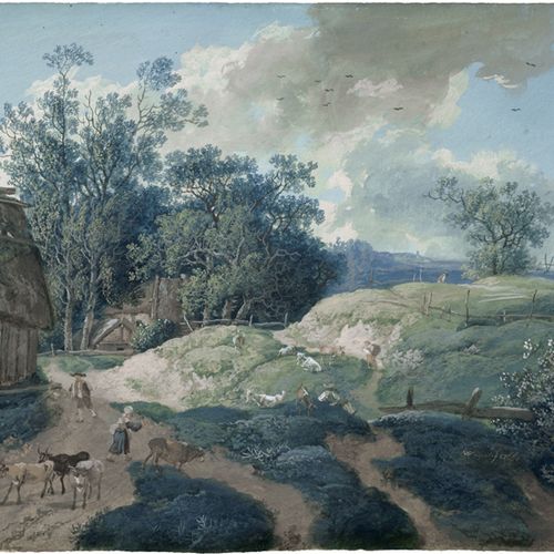 Wagner, Johann Georg Paysage vallonné avec une ferme ; paysage rocheux avec des &hellip;