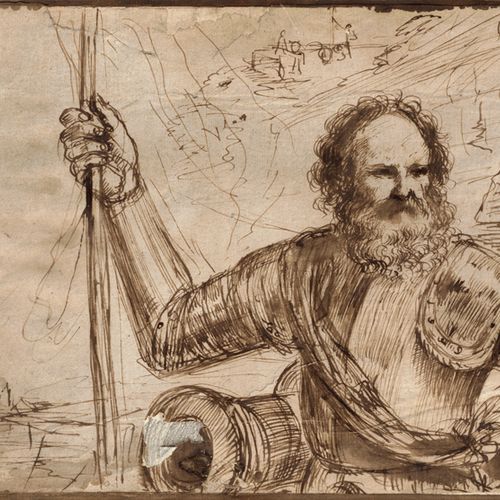 Guercino - Umkreis Perimetro. Guerriero con cannone.



Disegno a penna e inchio&hellip;