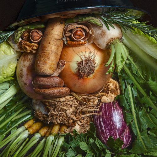 Enrique, Klaus "Le maraîcher" d'après Giuseppe Arcimboldo.

Impression chromogèn&hellip;