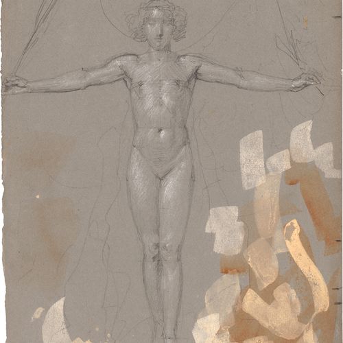 Rothaug, Alexander 神话场景的裸体研究

铅笔，用白色加高，在灰色编织纸（papier vélin）上的彩色样本。

32,6 x 23,3厘&hellip;
