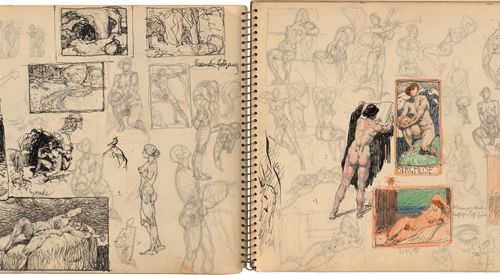 Rothaug, Alexander Study book

28 sheets. Pen-and-ink drawing in black and penci&hellip;