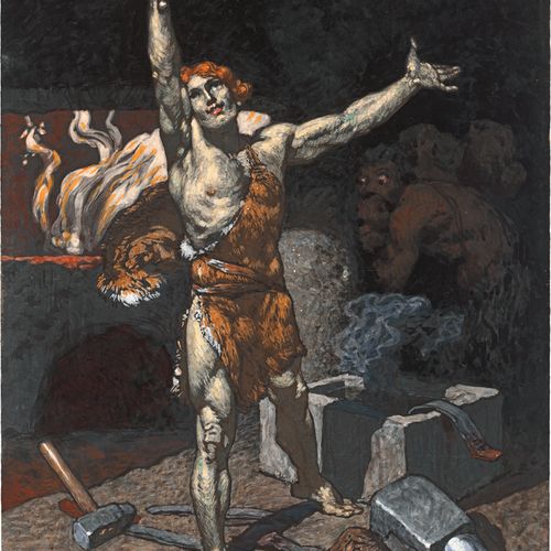 Rothaug, Alexander "Siegfried le forgeron"

Gouache sur carton à peindre.

35,3 &hellip;