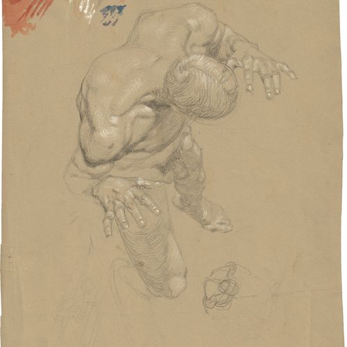 Rothaug, Alexander Young man from above, study for: Boreas and Oreithyia

Pencil&hellip;
