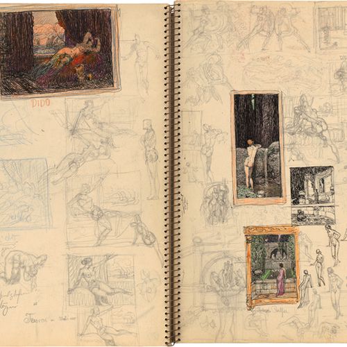 Rothaug, Alexander Study book

29 sheets. Pen and ink in black and pencil, partl&hellip;