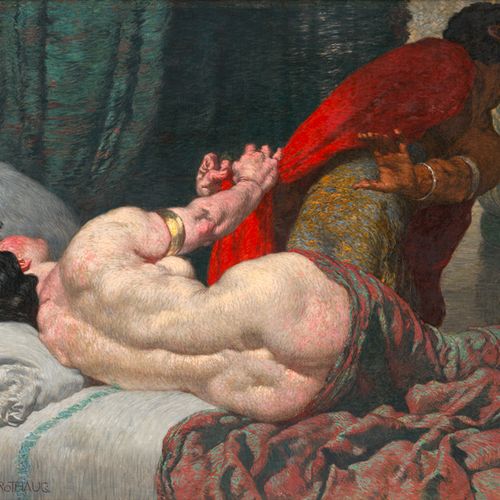 Rothaug, Alexander José y la esposa de Potifar

Óleo sobre lienzo.

85 x 116 cm.&hellip;