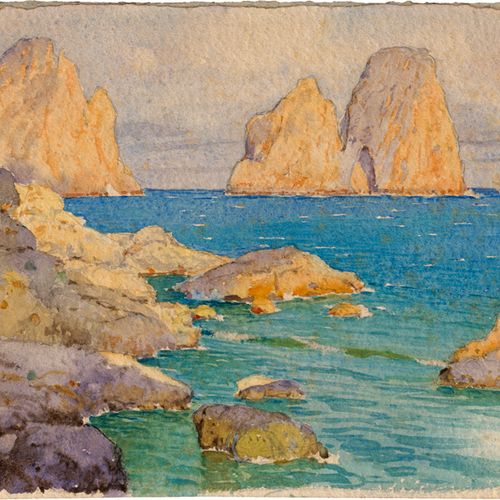 Rothaug, Alexander Capri: View of the Faraglioni

Watercolor over pencil on grai&hellip;