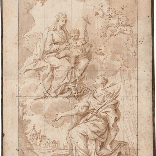 Bicchierai, Antonio St. Christina of Bolsena asks the Madonna and Child to bless&hellip;