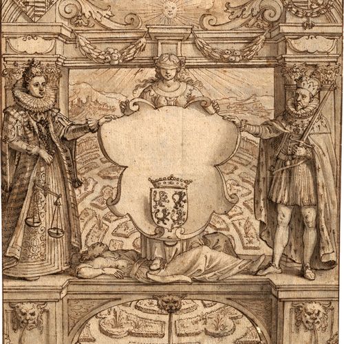 Jode I, Pieter de - zugeschrieben 归于。荷兰总督阿尔布雷希特七世和西班牙的伊莎贝拉-克拉拉-尤金尼娅大公作为海诺特省（Le H&hellip;