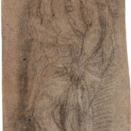 Italienisch Late 16th century study of a helmeted warrior with sword; study of a&hellip;