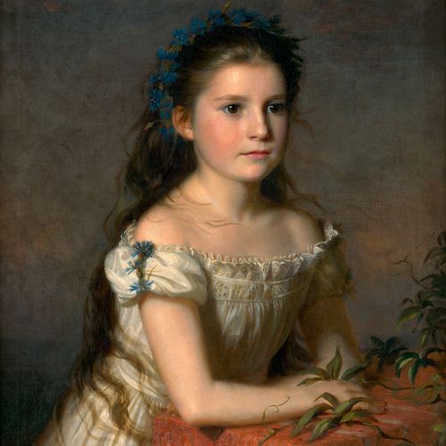 Deutsch Child portrait of Maria Korte (later married Jeenicke) with cornflowers.&hellip;