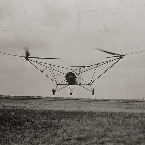Aviation Early motorized flight tests. 1920s-1960s. Circa 40 vintage ferrotyped &hellip;
