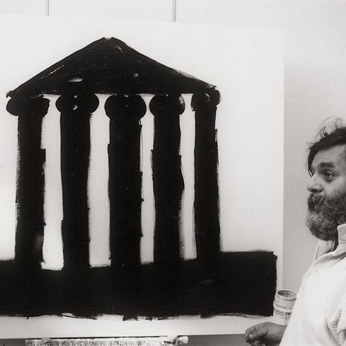 Penck, A. R. 摄影师：阿尔贝托-阿尔维姆。艺术家A. R. Penck。1980s.2张复古明胶银版画，RC纸。30 x 24厘米。每幅作品的下缘都&hellip;