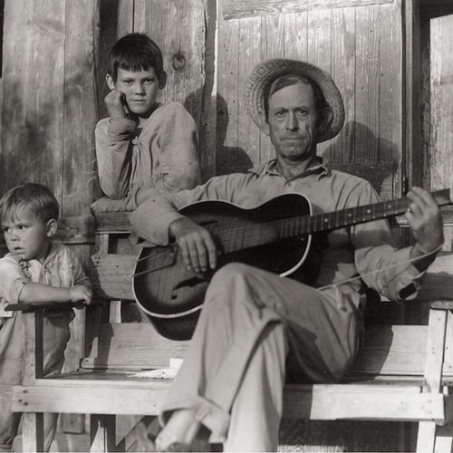 F.S.A. 摄影师：马里恩-波斯特-沃尔科特（1910-1990），拉塞尔-李（1903-1986）。"农民和孩子，纳奇托奇，路易斯安那州"，1940年；"农&hellip;