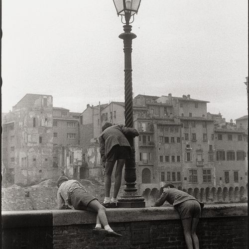 McBride, Will "Looking Down on the Arno River. 1955/printed 2001. Gelatin silver&hellip;