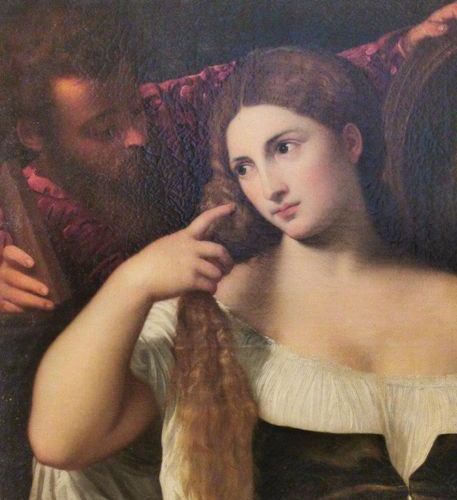 Null École du XVIIIe, d'après Tiziano VECELLIO dit TITIEN (1490-1576) La femme a&hellip;